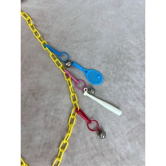 Vintage 80s Bell Clip Charm Necklace - Picture 4 of 5